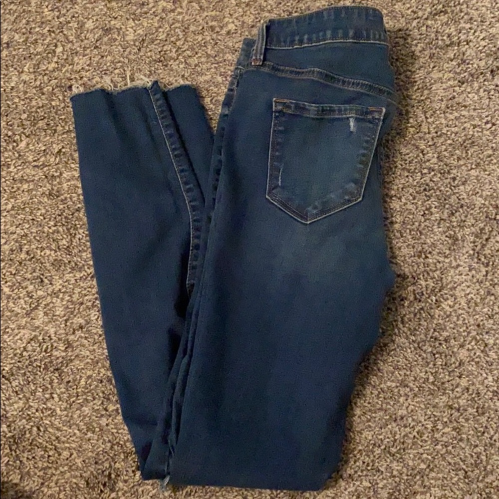 Distressed old navy jeans